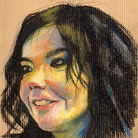 Drawing of Bjork