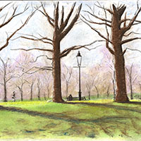 Drawing of Green Park