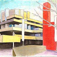 Drawing of The National Theatre